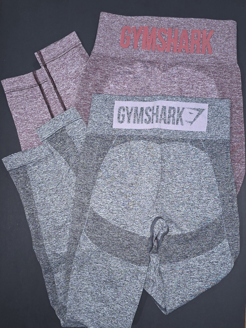 Gymshark Set Of Two Leggings Pink and Gray Size Small